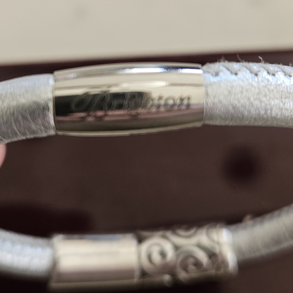 Brighton Silver Bracelet With Scrollwork Accent - image 3